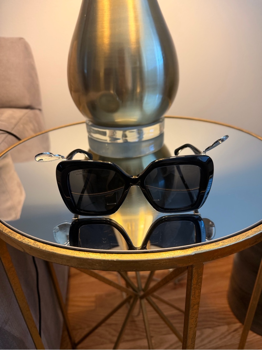 CHANEL Black Sunglasses New w/o tags - Picture 2 of 6
